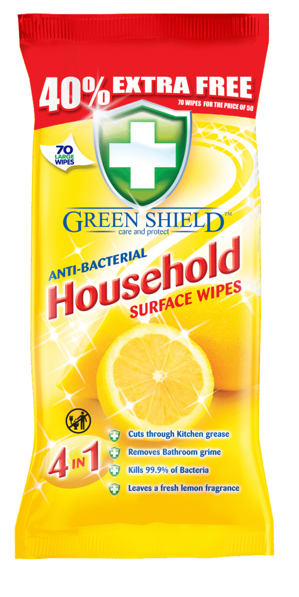 Green Shield Household Wipes 80s x 12