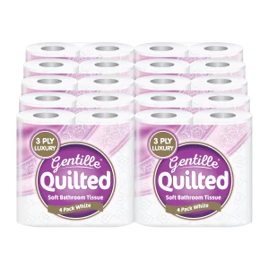 Gentille Quilted Toilet Roll 4pk x 10
