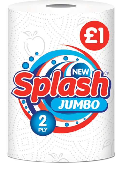 Splash Jumbo Kitchen Roll x 12 (PM £1)
